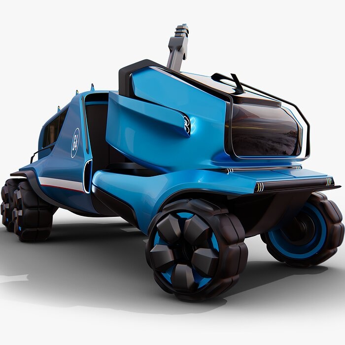 Futuristic Mars Rover Concept