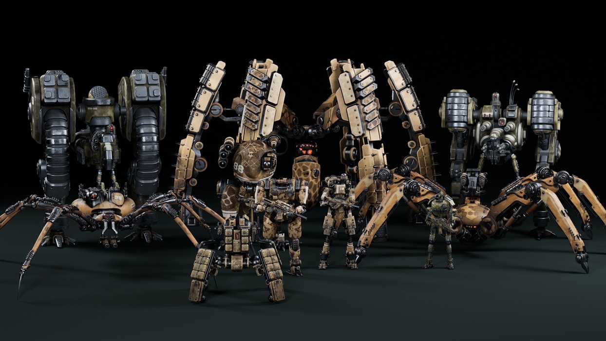 Super Bot pack Vol3 3D Model Collection