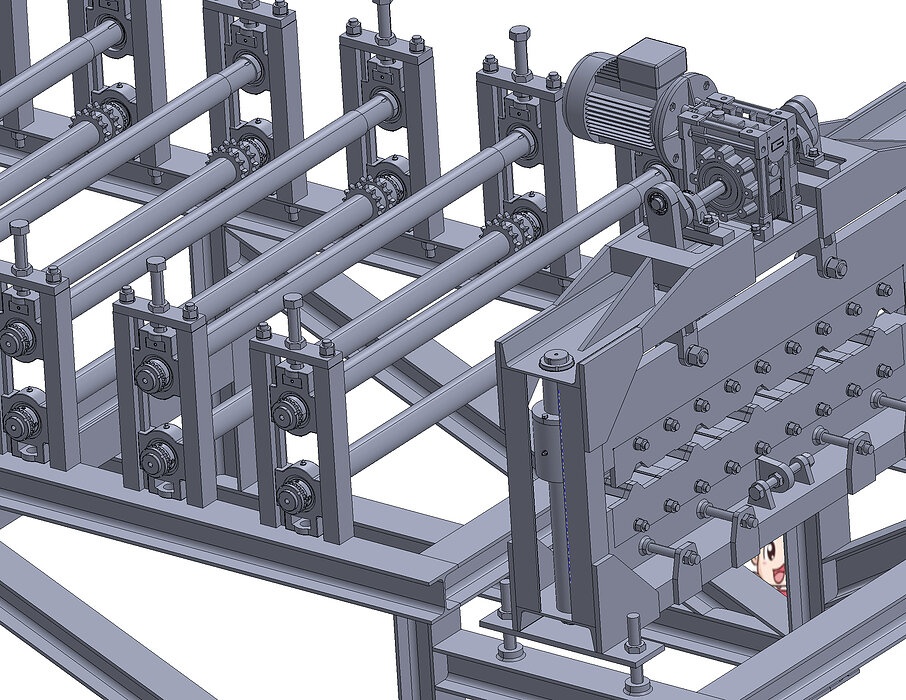 industrial 3D model Roofing sheet making machine