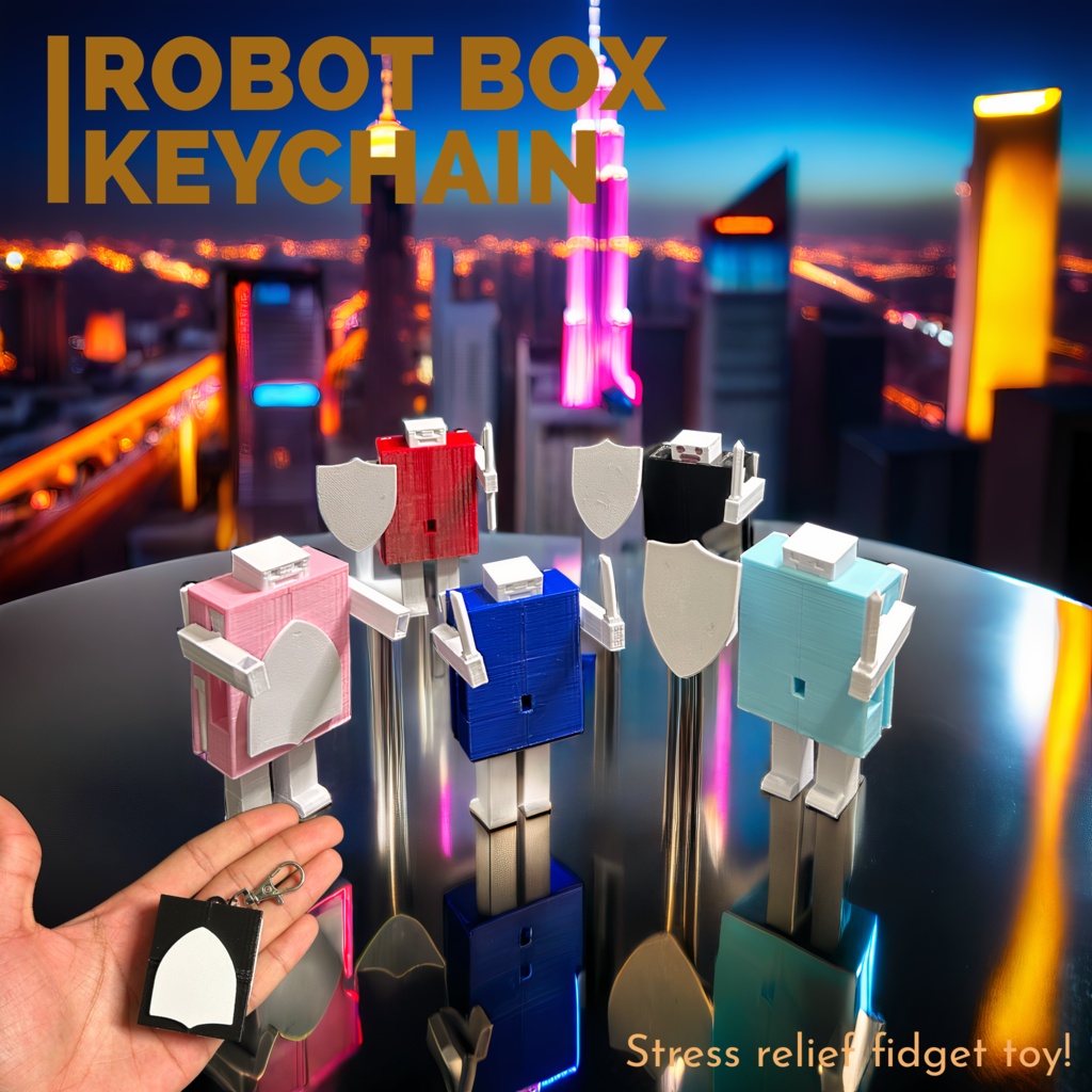 Fidget Transforming Robot Keychain – DIY 3D Printing Toy!