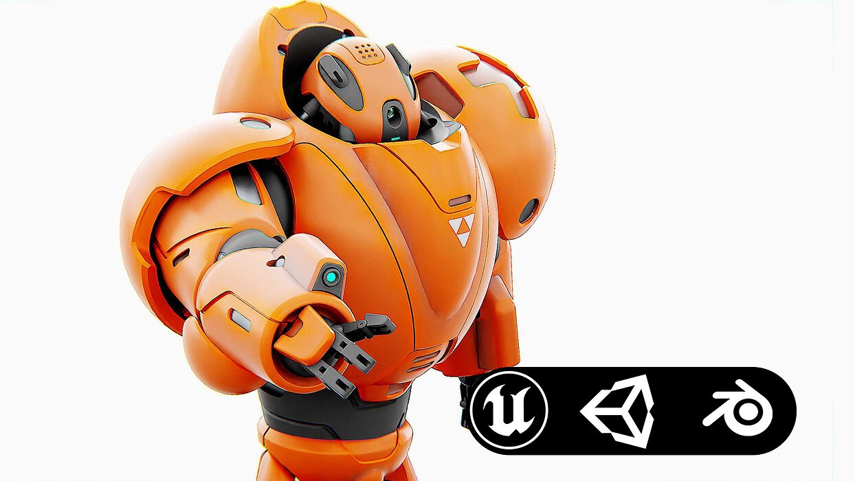 COMBAT DROID M-3000 Rigged for Unreal Engine - Unity - MIXAMO