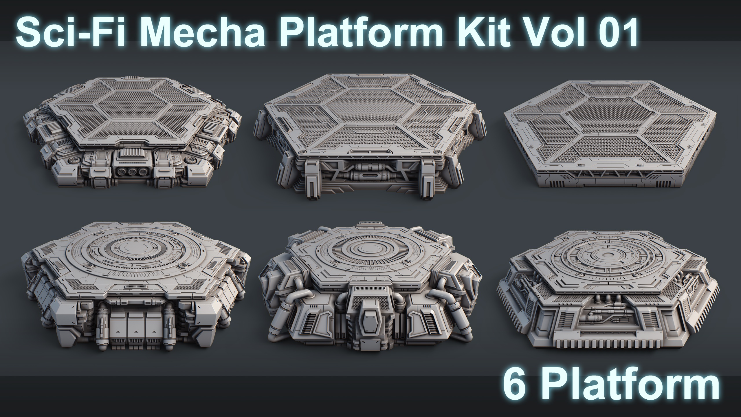 SCI-FI MECHA PLATFORM KIT VOL 01