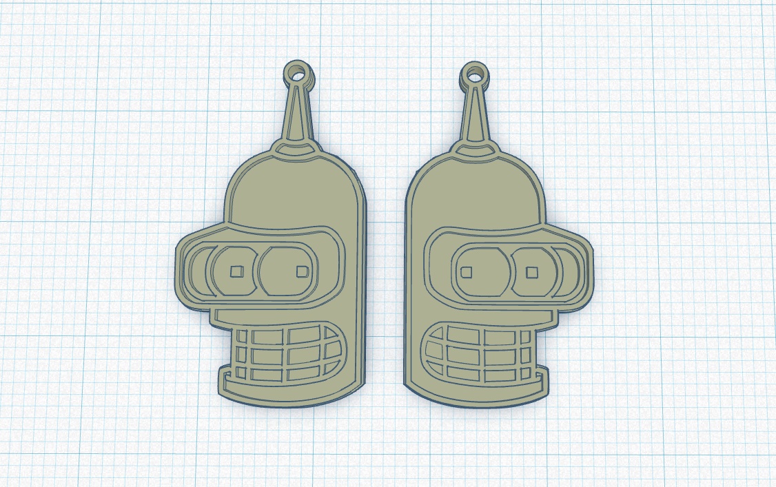BENDER EARRINGS (FUTURAMA)