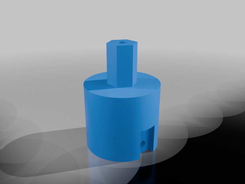 Acoplador para Motor NEMA e Rodinha de Robô / Coupler for NEMA Motor and Robot Wheel