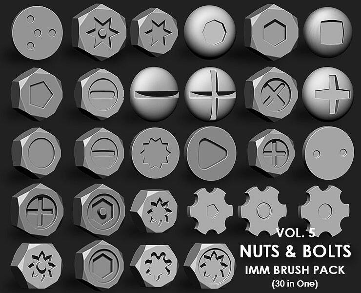 Nuts and Bolts IMM Brush Pack 30 in One Vol 5