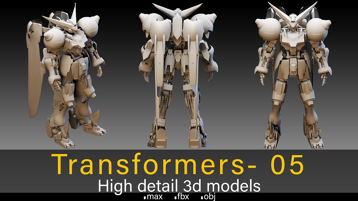Transformers- 05- High detail 3d models
