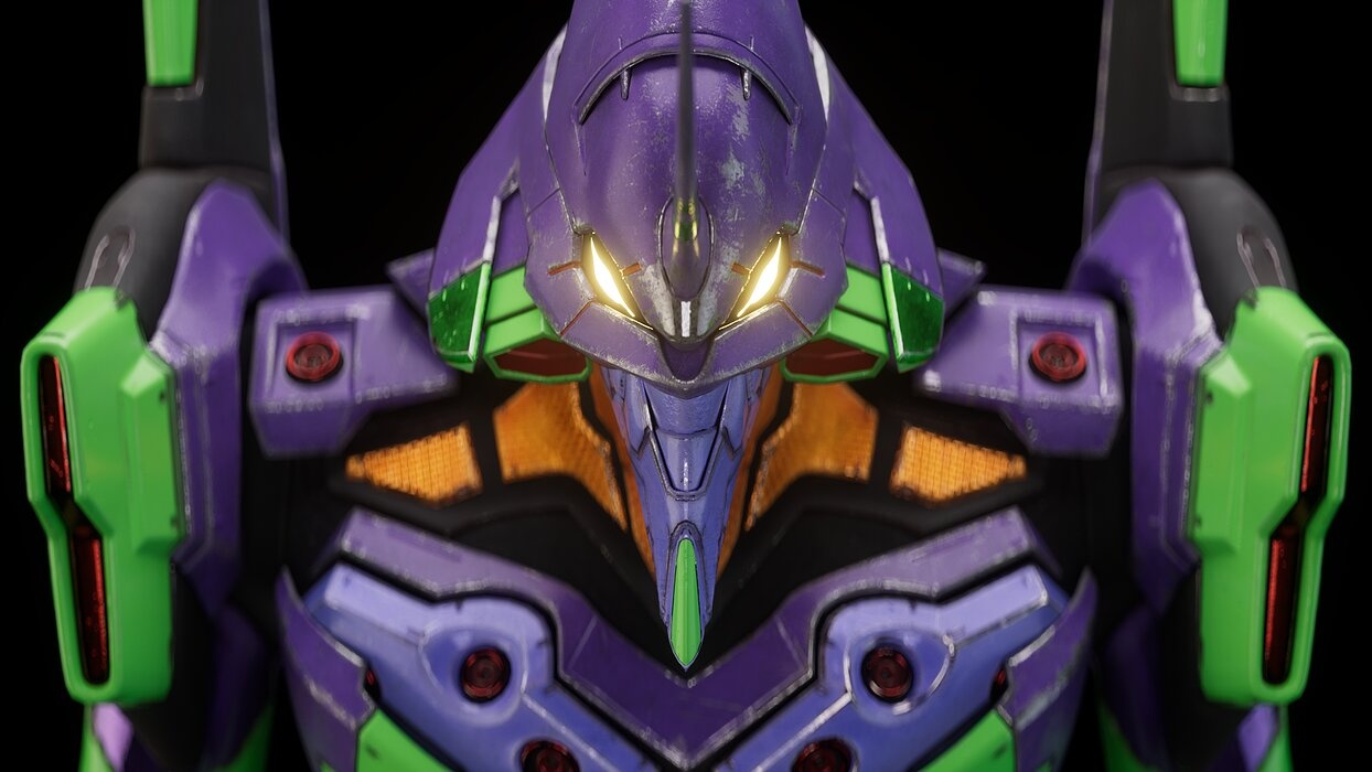 EVA NEON GENESIS EVANGELION EVA-01 TEST TYPE model MAYA FBX fo