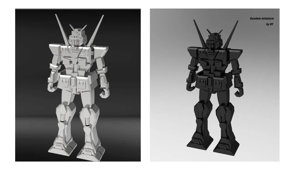 Robot Gundam Miniature Toy