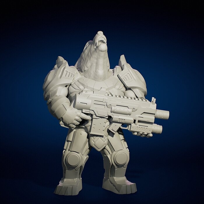 WOLF FROM FUTURE ANIMALS SQUAD