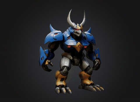 DIB CYBER BOT STL OBJ GLB FOR 3D PRINTER