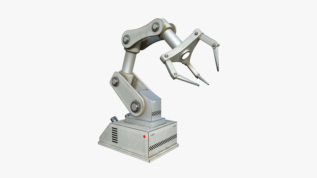 Robotic Hand A05 White - Machinery Industrial Design
