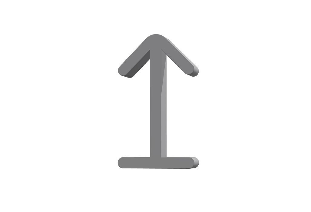 3d arrow from bottom