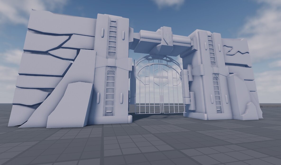 Futuristic High Security Gate
