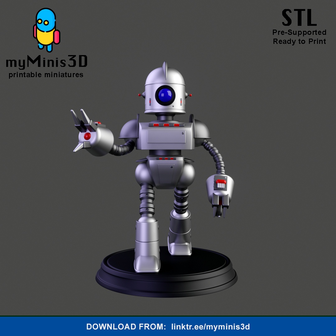 WARRIOR 1 OF THE INVADER ROBOTS WARBAND | 3D PRINT MODELS.