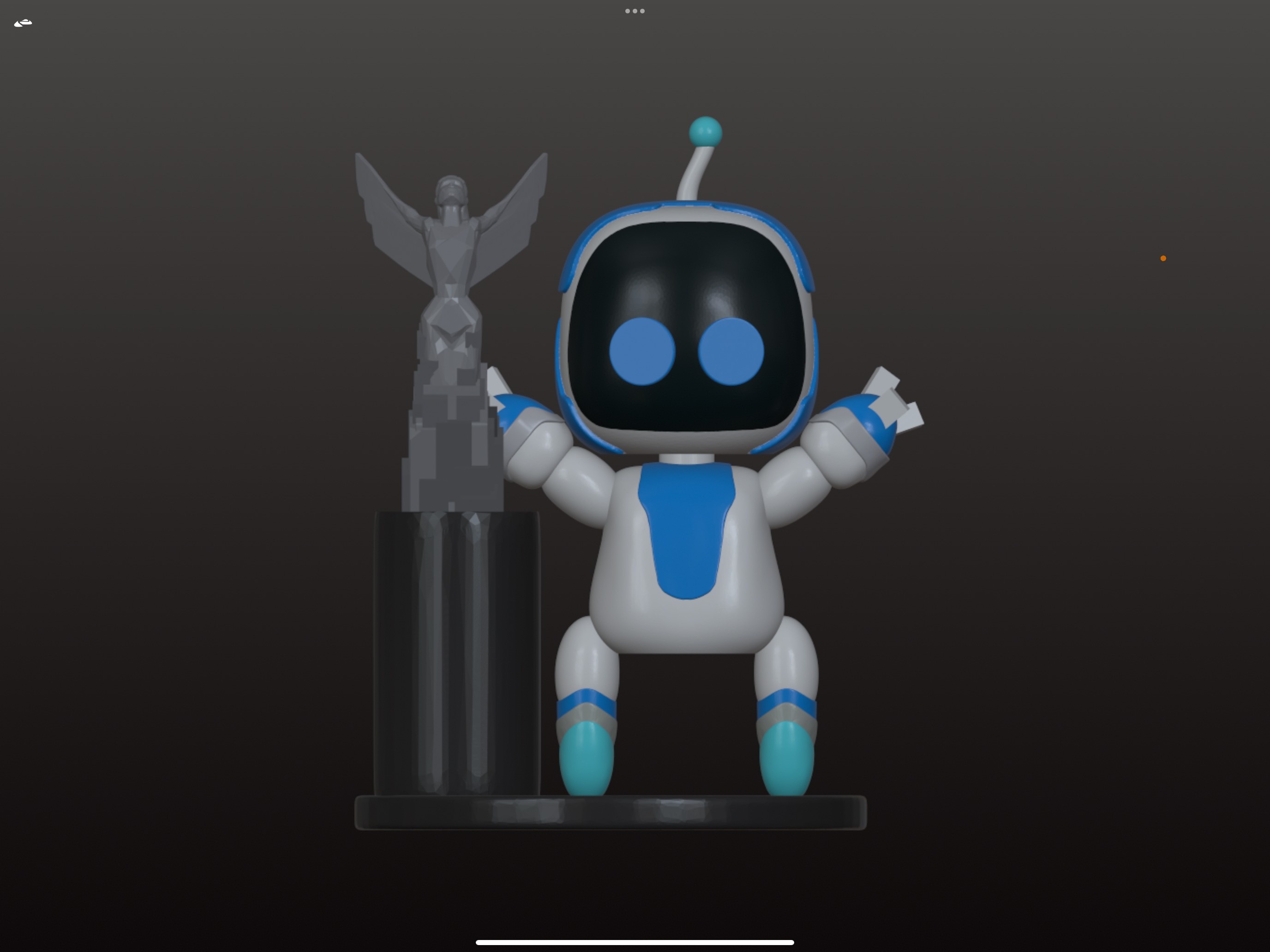 ASTRO BOT AND GOTY TROPHY DESK DECOR
