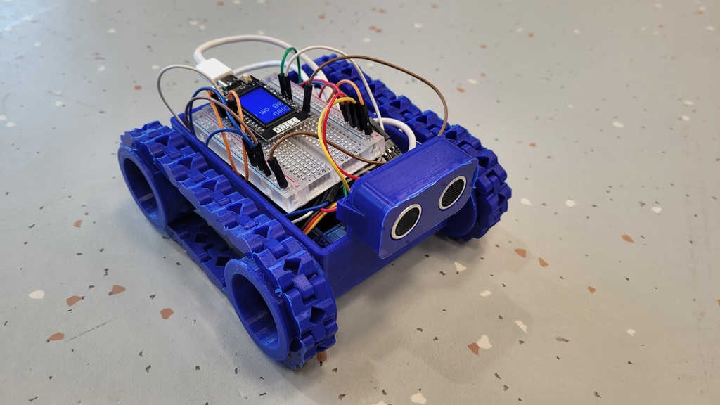MiniBot with tracks, inspired by SMARS