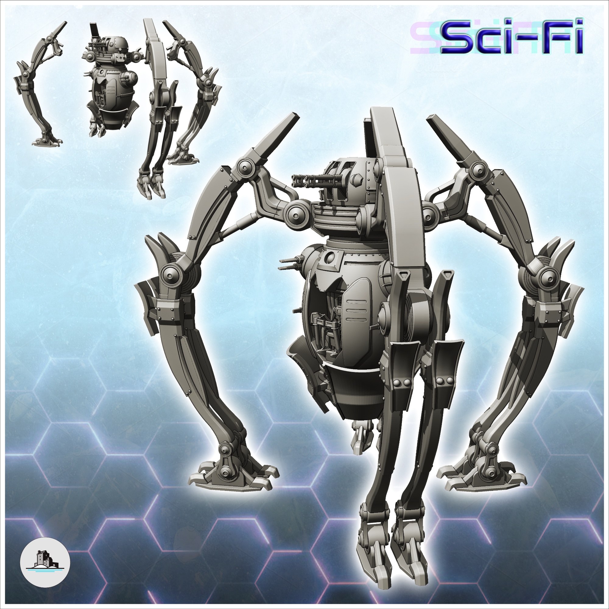 EERIN COMBAT ROBOT (24) - FUTURE SCI-FI SF POST APOCALYPTIC TABLETOP SCIFI WARGAMING PLANETARY EXPLORATION RPG