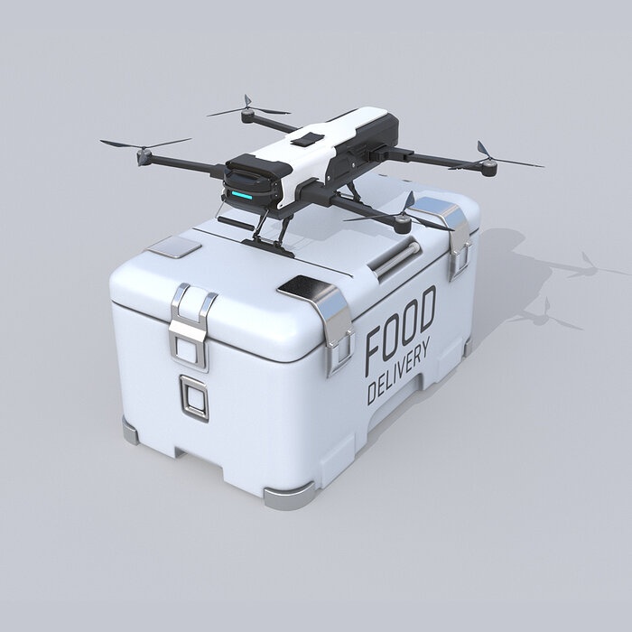 Food Delivery Drone quad copter