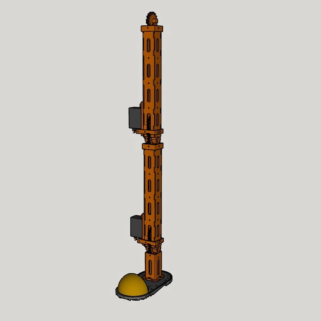 Robot leg skeleton