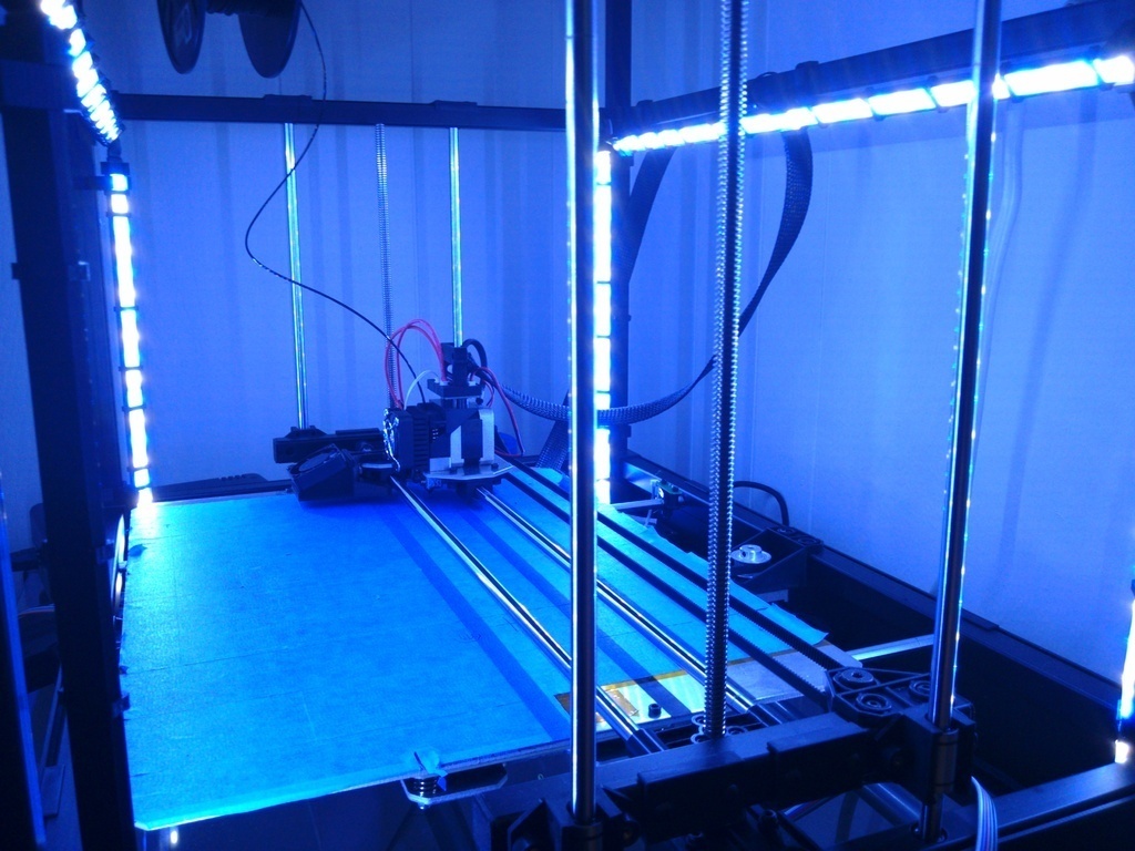 RIGIDBOT LED MOUNT AND RAIL