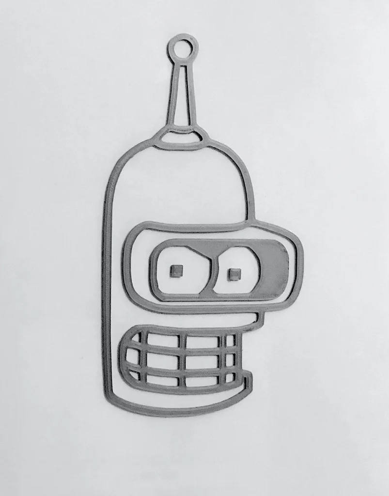 Bender 2D Wall Art Futurama