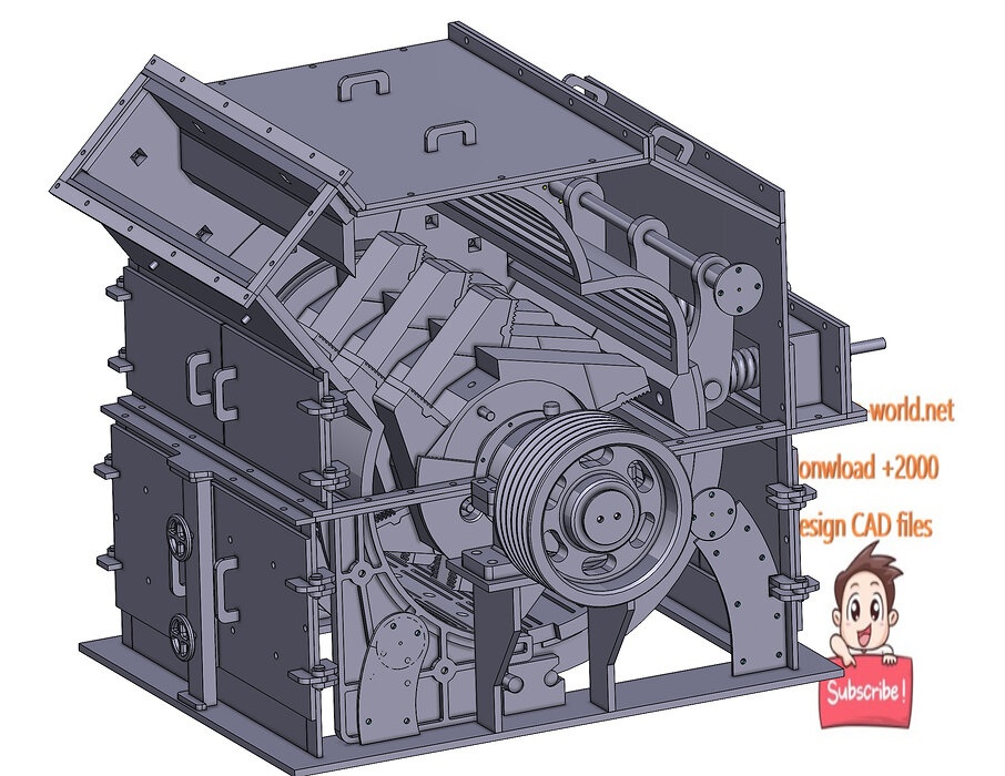 industrial 3D model Impact crusher