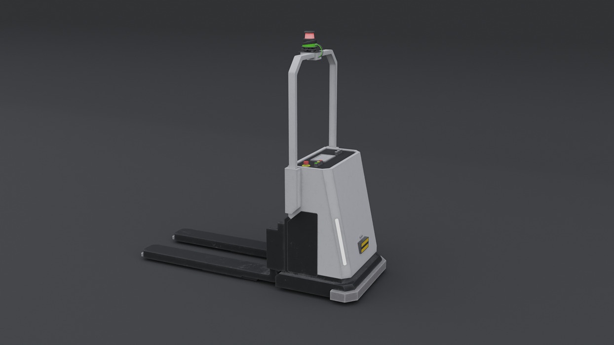 Automated Guided Vehicle - Low Poly
