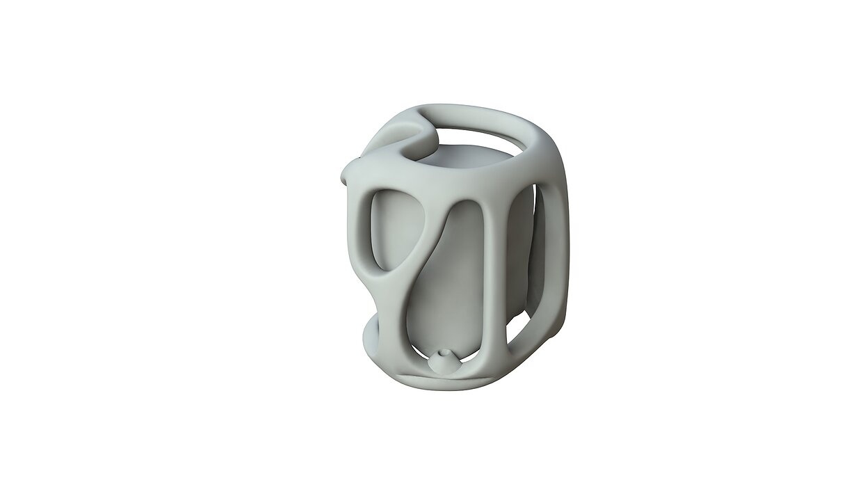 SciFi Shape Object Low Poly 16