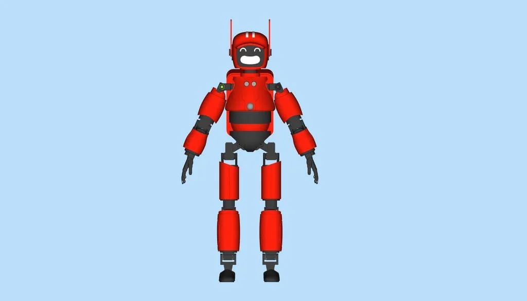 LD&R orange robot with electrify full size