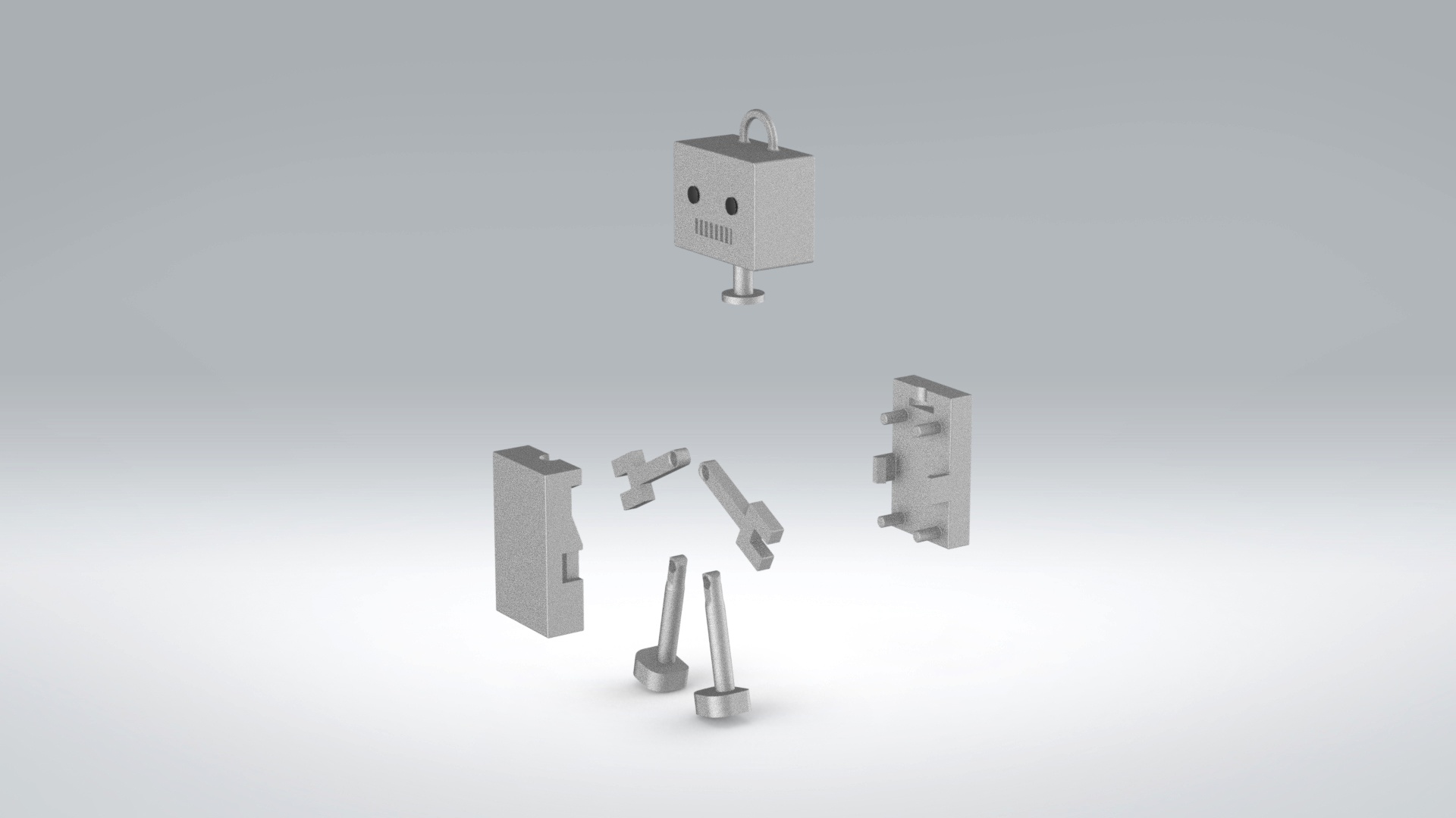 MOBILE ROBOT KEYCHAIN