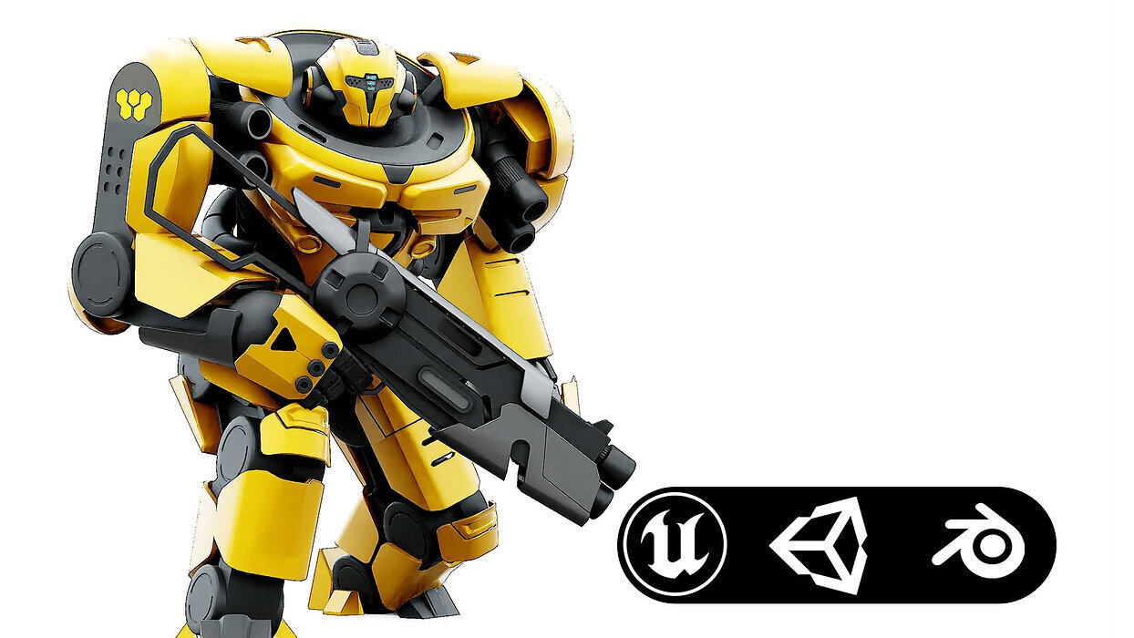 DOOM FIGHTER V-5  Rigged for Unreal Engine - Unity - MIXAMO