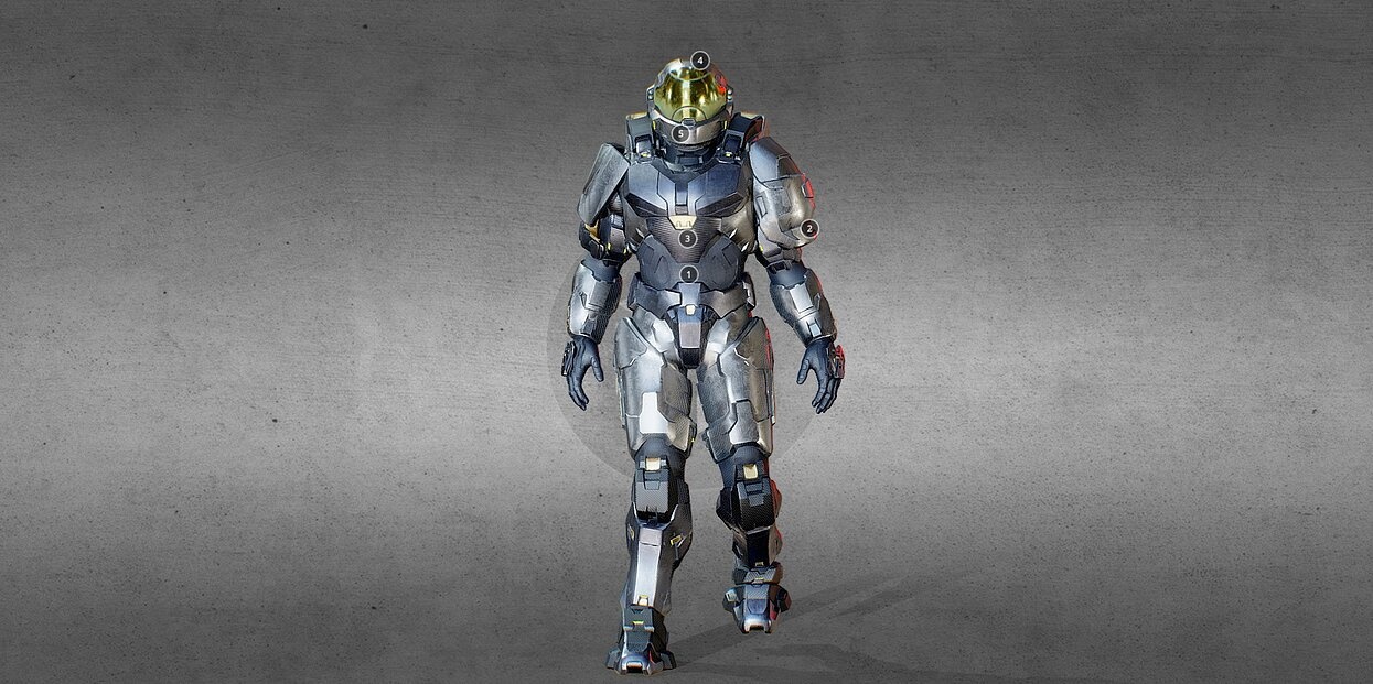 Armored Character game ready