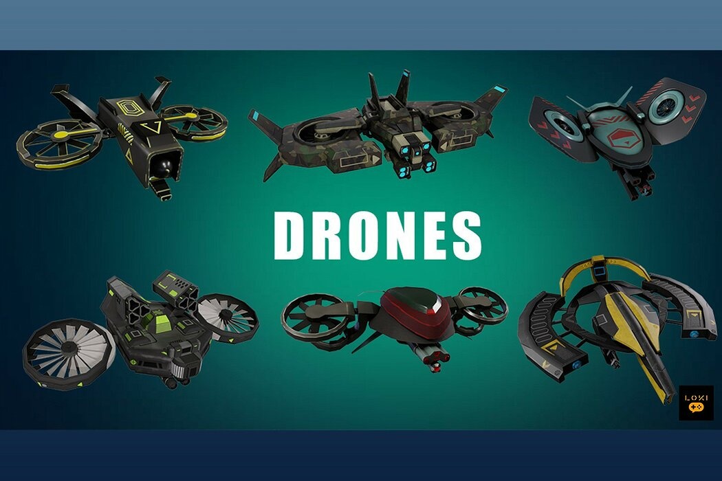Optimized 3D Drone Models - Game-Ready and Low-Poly