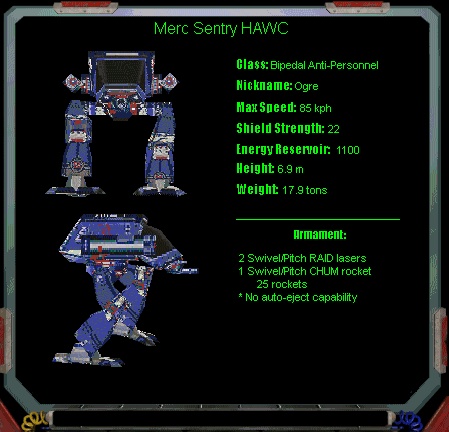 OGRE HAWC - BATTLETECH STYLE FIGURE.
