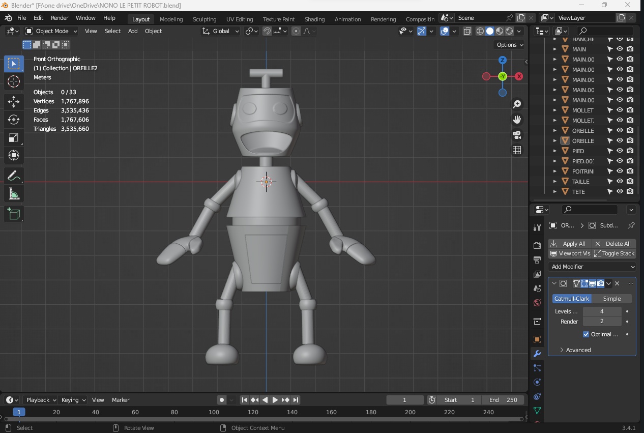 ULYSSE 31 NONO THE LITTLE ARTICULATED ROBOT