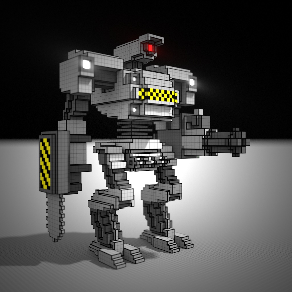VIGILANT ROBOT VOXEL ART