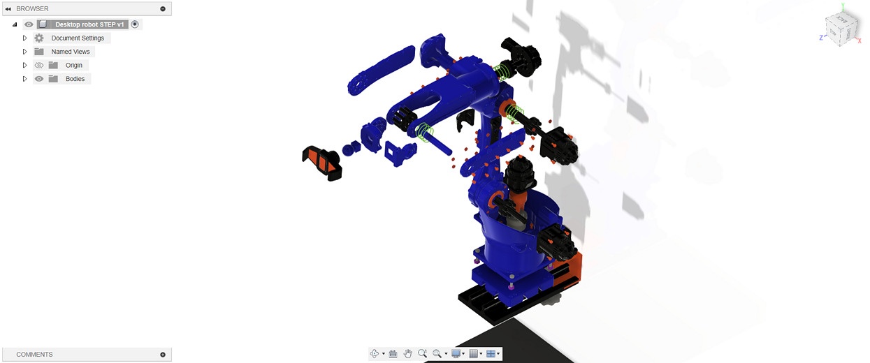 Desktop Industrial robot 3-10 Scaled Phone holder or design