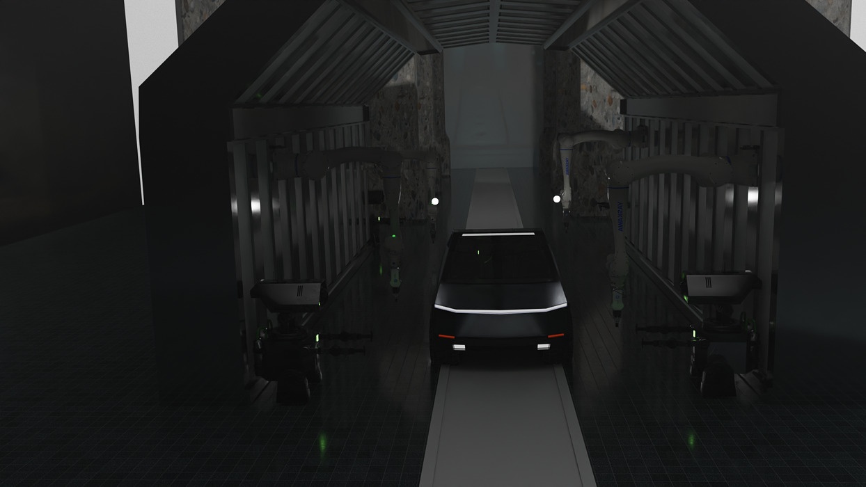 3d model of a Cyber truck