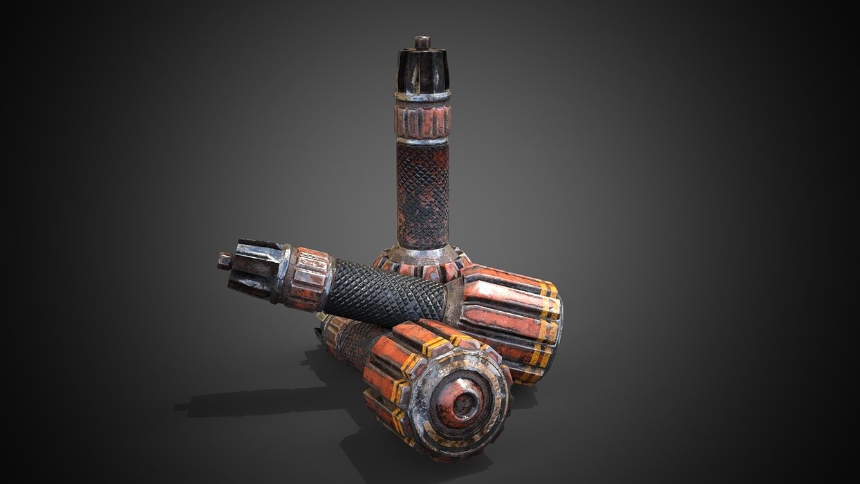 Sci-fi post-apocalyptic grenade