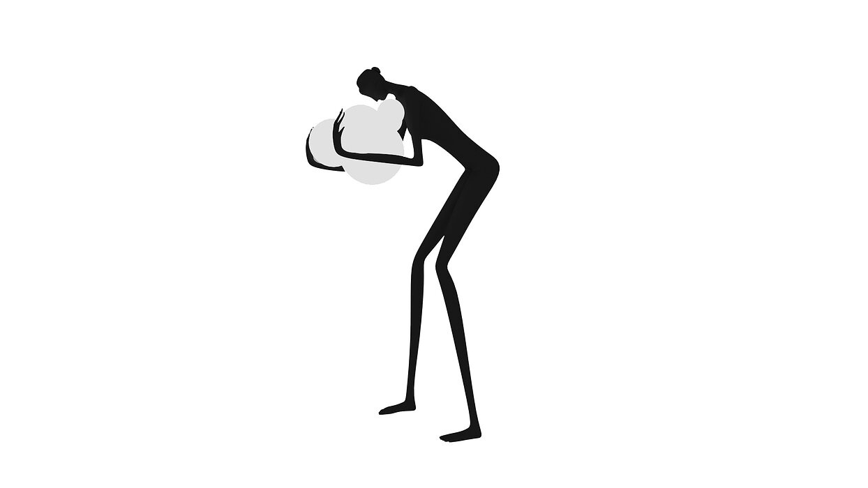 Human Sculpture Lamp 3D Model