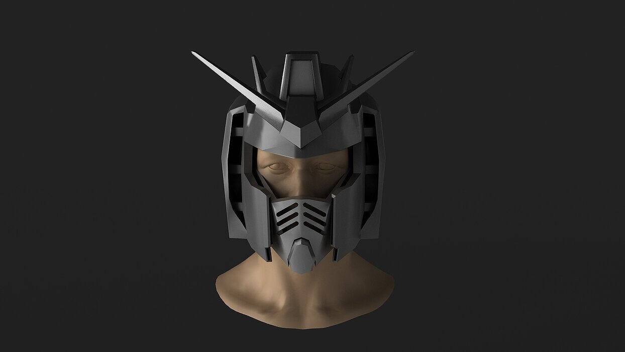 Gundam  helmet sci-fi outfit clothing robot android clothes mask
