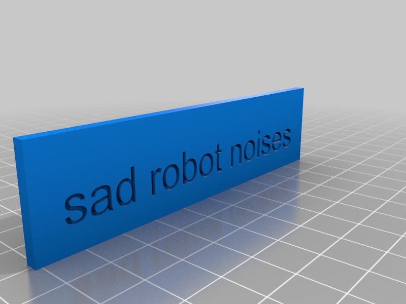 Sad robot noises patch (Dimensions: 1in by 4in) for FRC2020 season