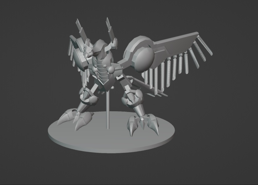 YUGIOH RAID RAPTOR RISE FALCON 3D PRINTABLE MODEL FIGURE
