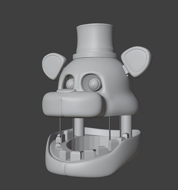 FNAF Fredbear wearable 3D Head cosplay