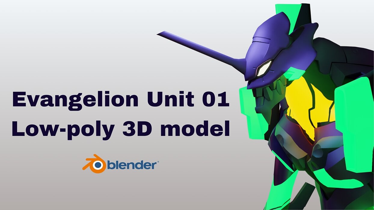 Evangelion Unit 01 - Lowpoly 3D Model