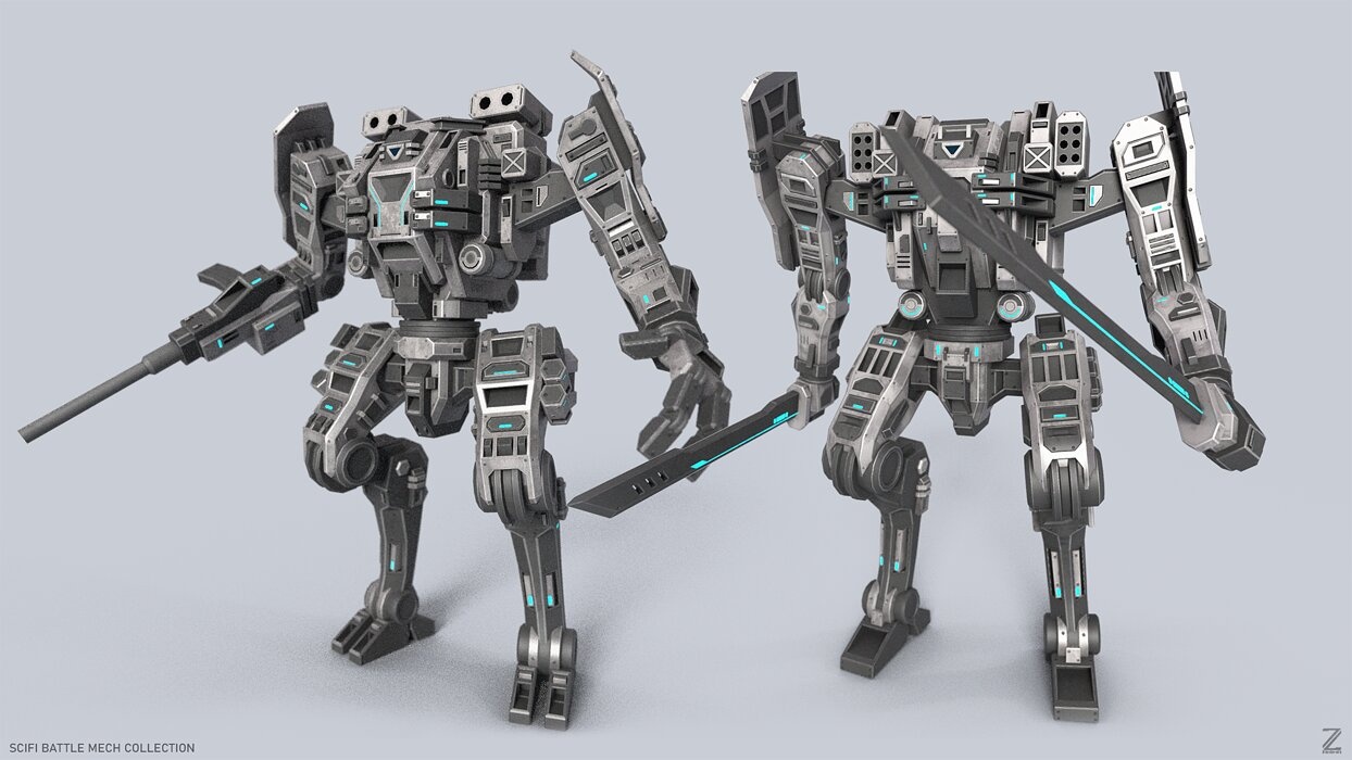 Sci fi Battle Mech collection