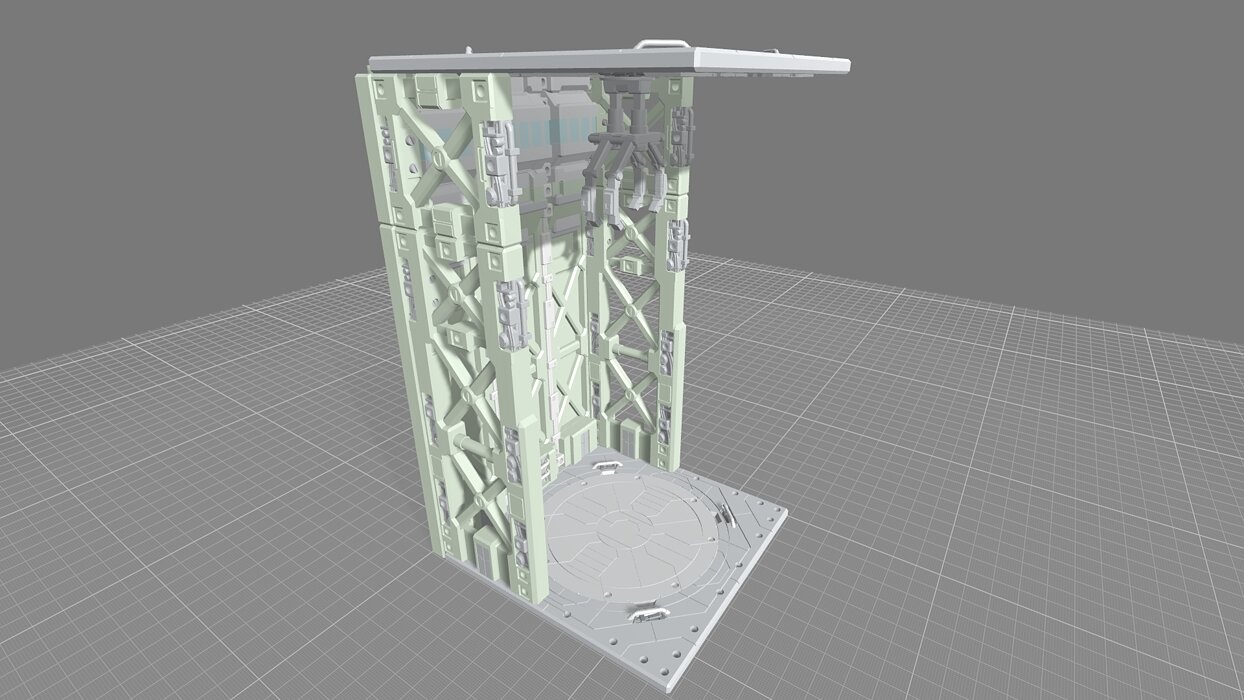 MHB09FMC-Full Mechanic Detail Hangar Bay with Stackable options