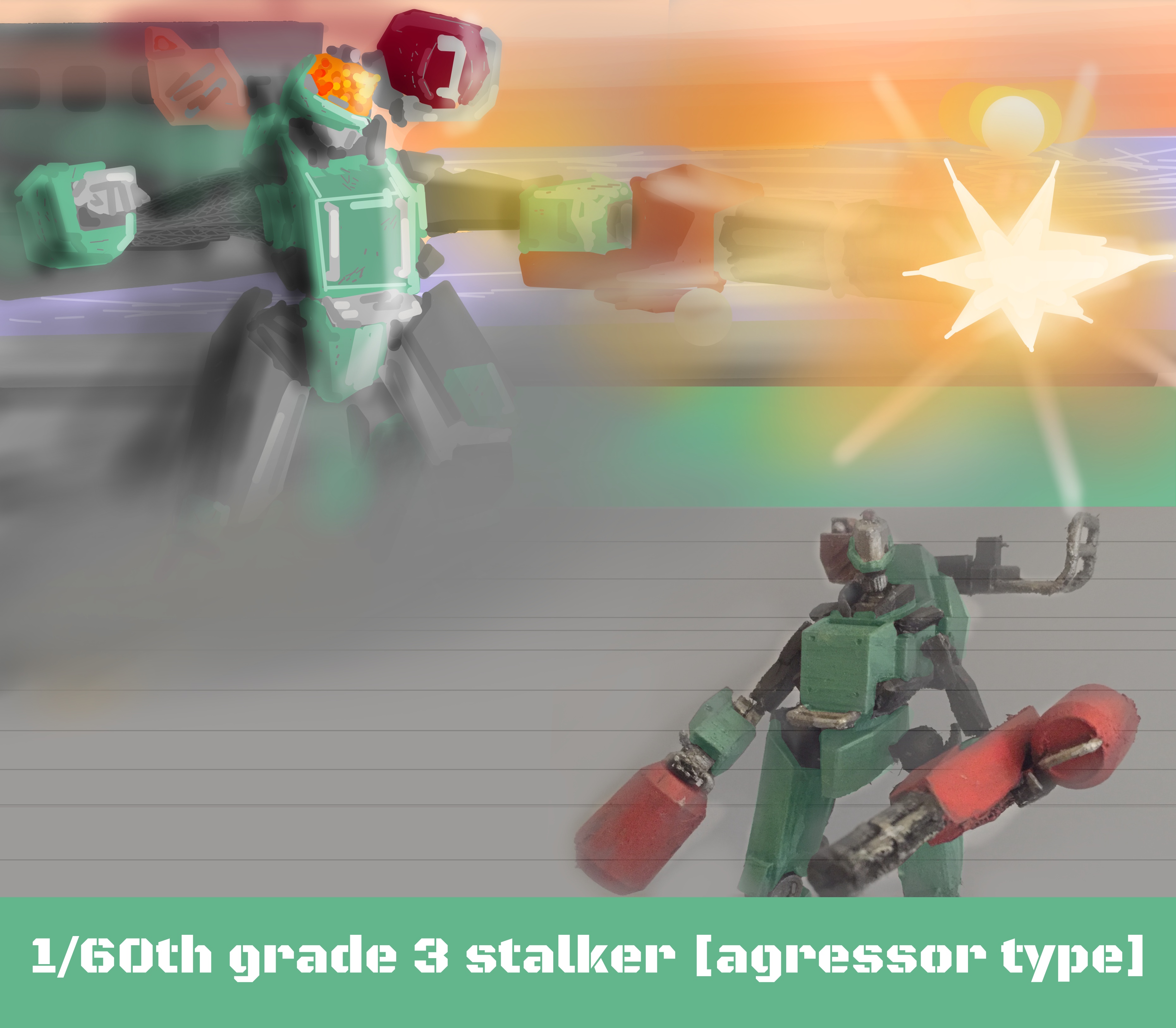 STALKER [AGRESSOR TYPE] 1/60TH SCALE, GRADE 3