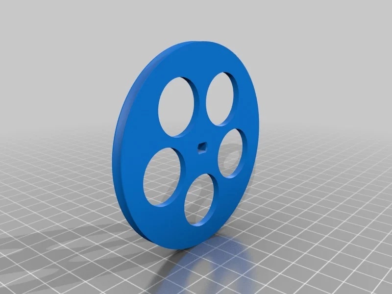 3D printed wheel from an O'ring. Stepper 28BYJ-48 compatible