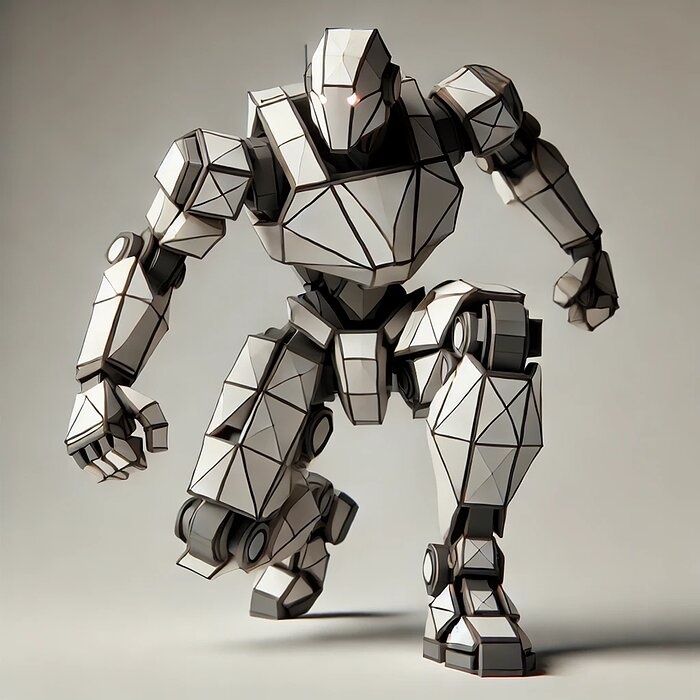 Low-Poly Combat Robot